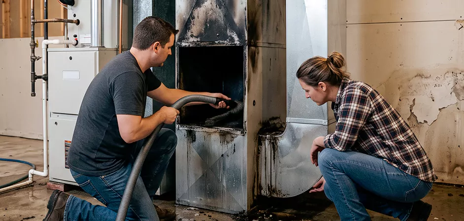 Fire and Flood Duct Restoration in Baltimore, MD
