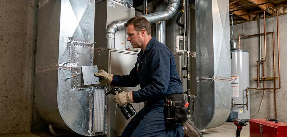 Supply and Return Plenum Repair in Baltimore