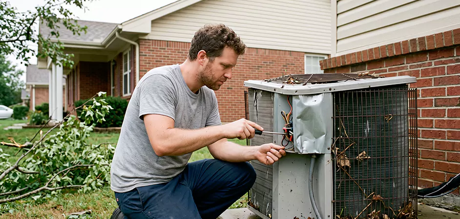 Storm Damage HVAC Restoration in Baltimore