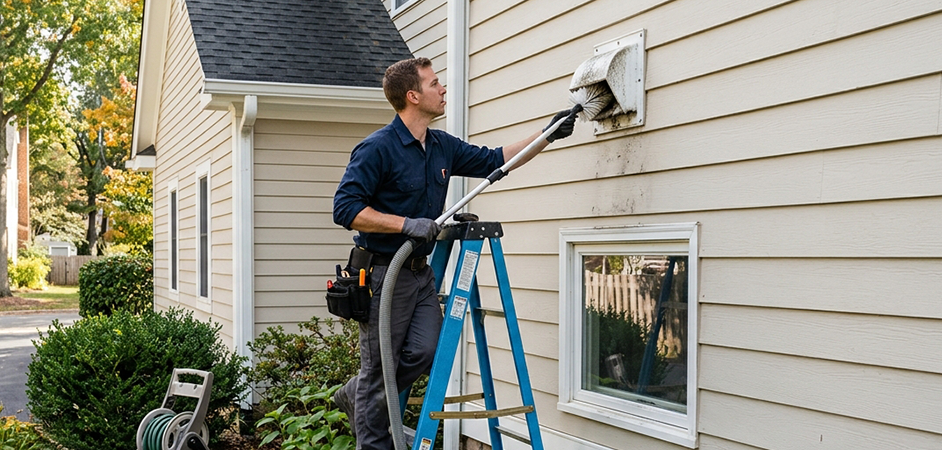 Exterior Vent Cap Cleaning in Baltimore